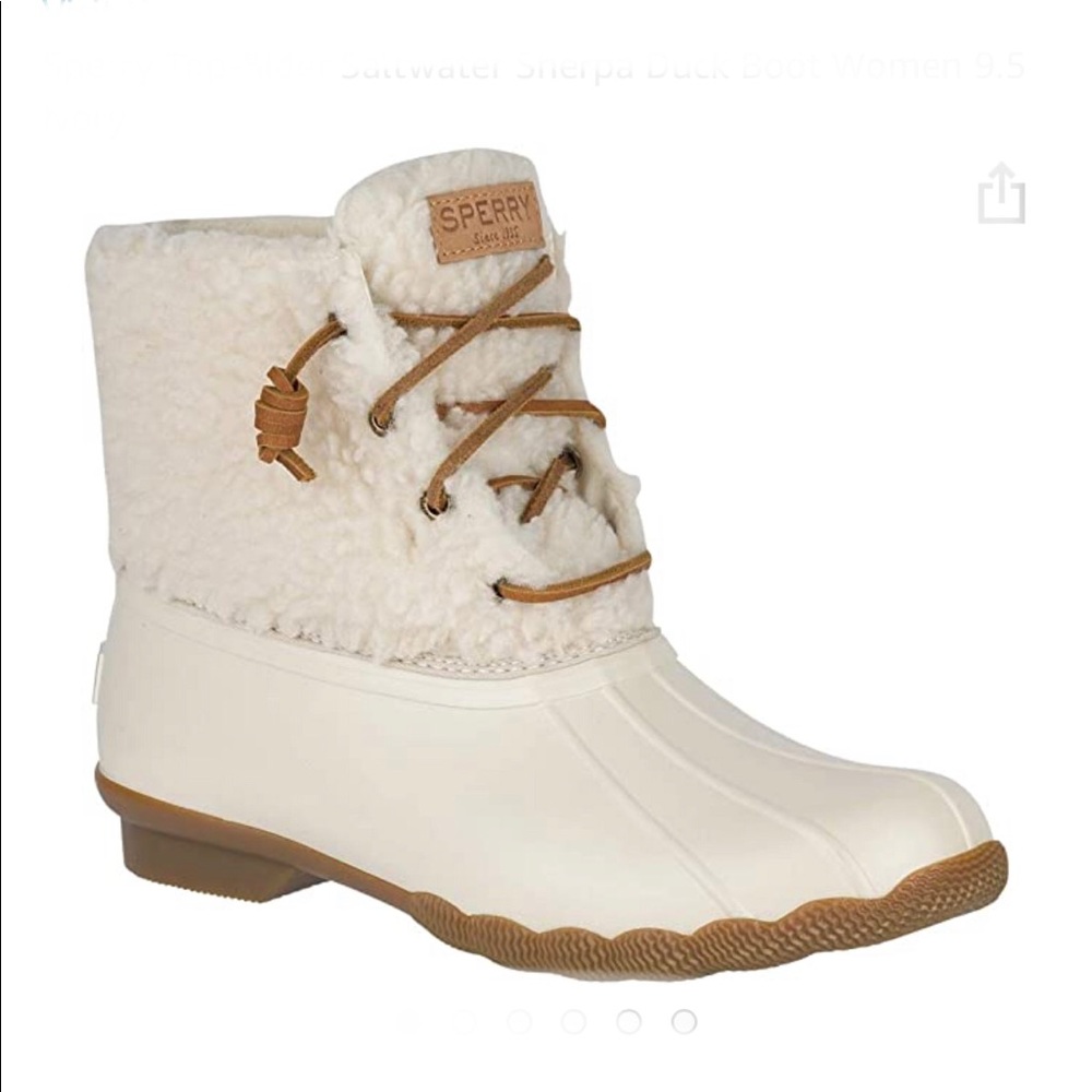 Sperry Top-Sider Saltwater Sherpa Duck Boots sz 10